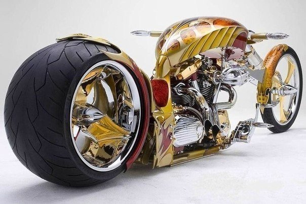 Золотой мотоцикл.